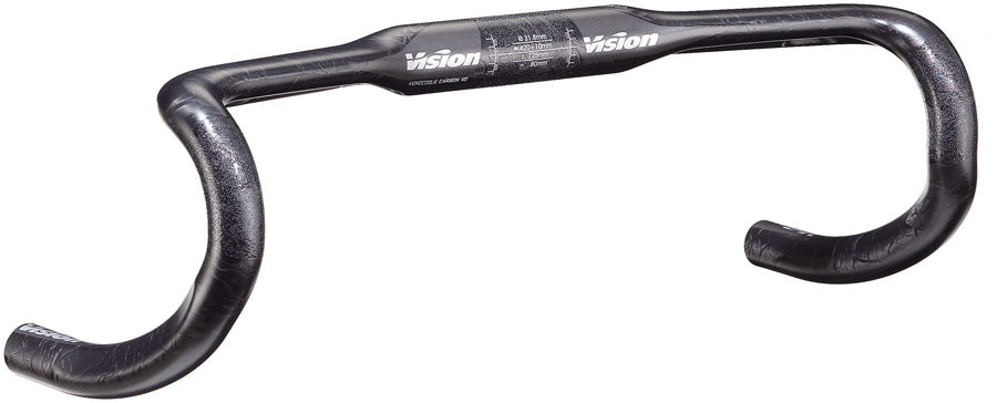 Vision TriMax 4D Compact Handlebar 31.8mm Clamp Diameter 420mm Width Compact Drop Profile – Carbon
