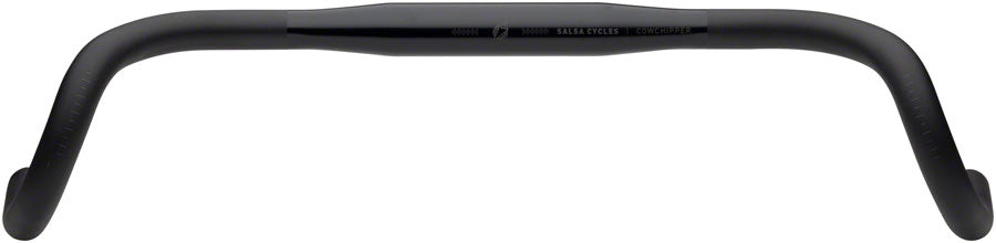 Salsa Cowchipper Deluxe Drop Handlebar - 31.8mm Clamp 46cm Width Aluminum BLK