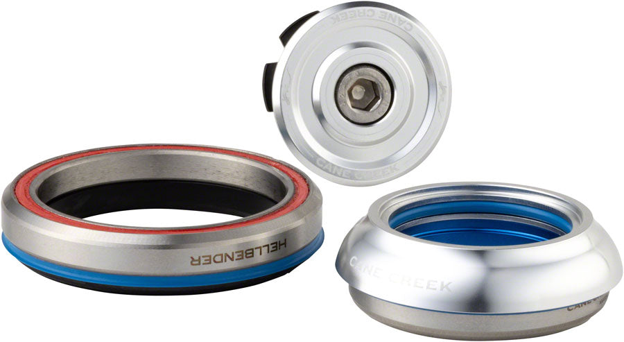 Cane Creek Hellbender 70 Headset - IS42/28.6/H9 Upper | IS52/40 Lower Tapered Silver