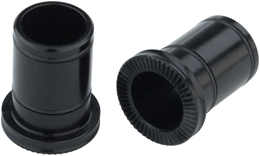 All-City Go-Devil Front Hub Conversion Caps: 12mm Thru Axle Black