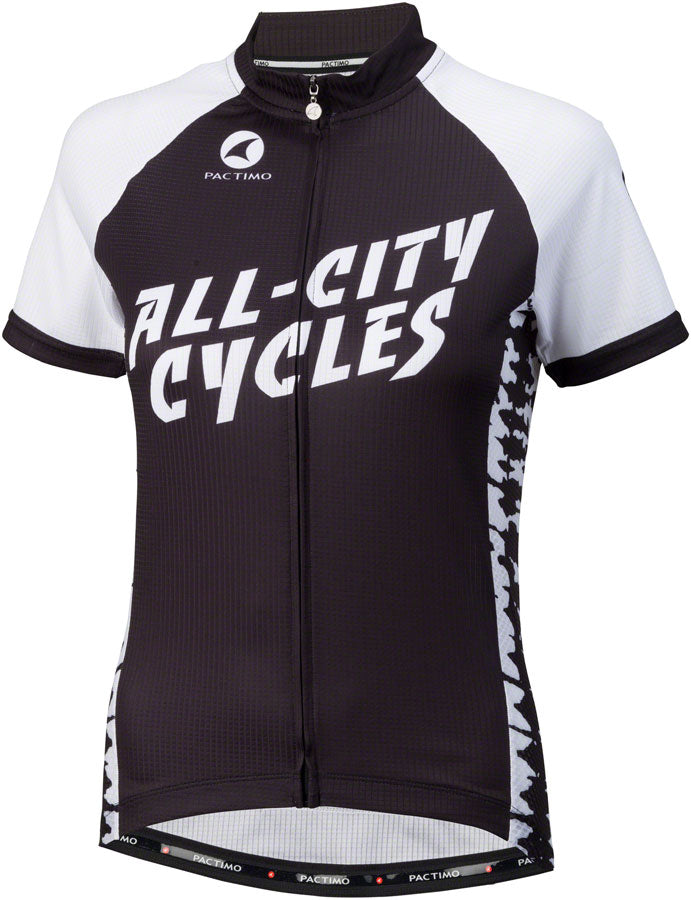 All-City Wangaaa! Jersey - Black/White Short Sleeve Women's X-Small