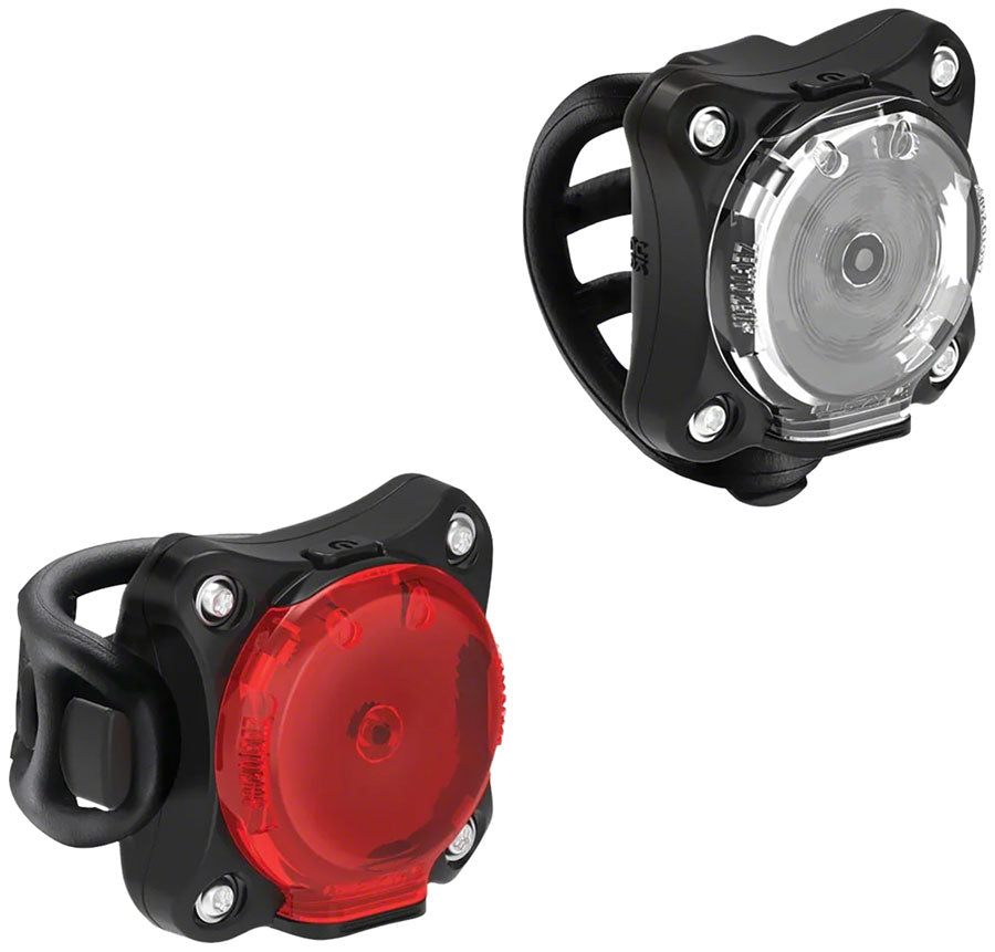 Lezyne Zecto Drive 250+/Zecto Drive 200+ Headlight/Taillight Set - Black