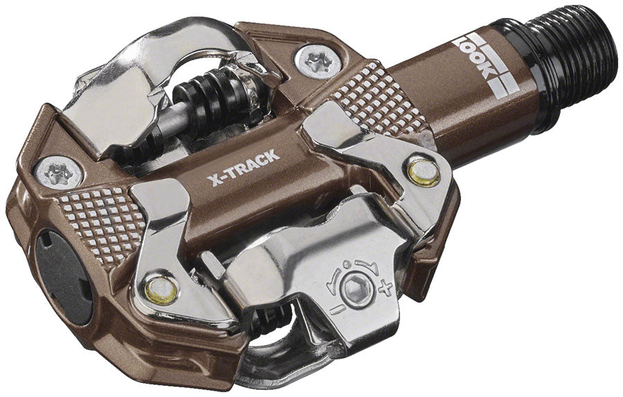 LOOK X-TRACK Pedals - Dual Sided Clipless Chromoly 9/16" Gravel Edition