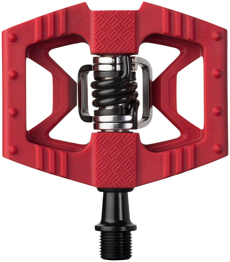 Crankbrothers Double Shot 1 Pedals - Single Side Clipless Platform Composite 9/16" Red