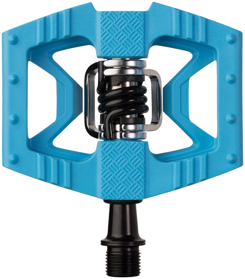 Crankbrothers Double Shot 1 Pedals - Single Side Clipless Platform Composite 9/16" Blue