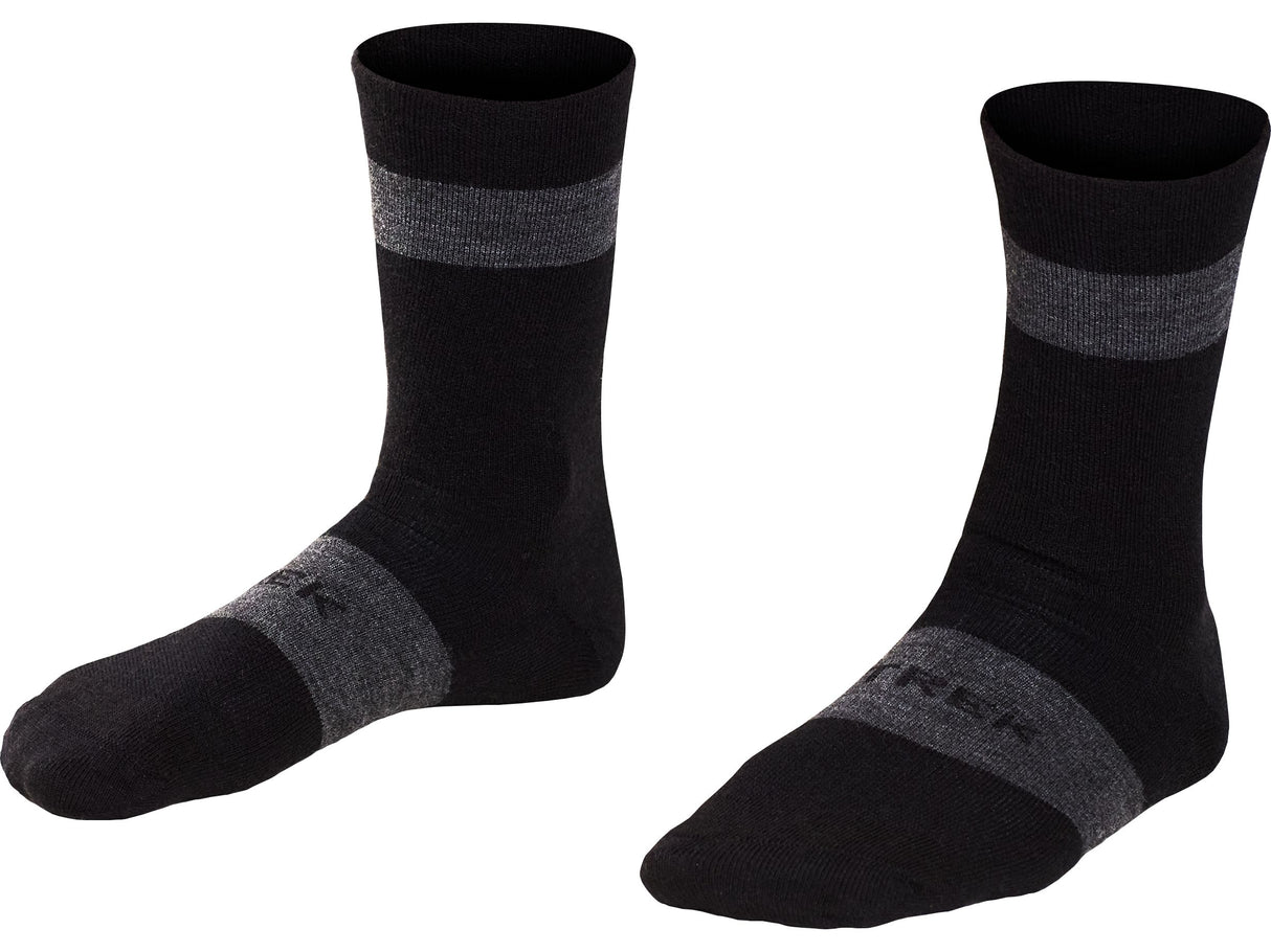 Sock Trek Race Merino Wool Crew Small (35-38) Black