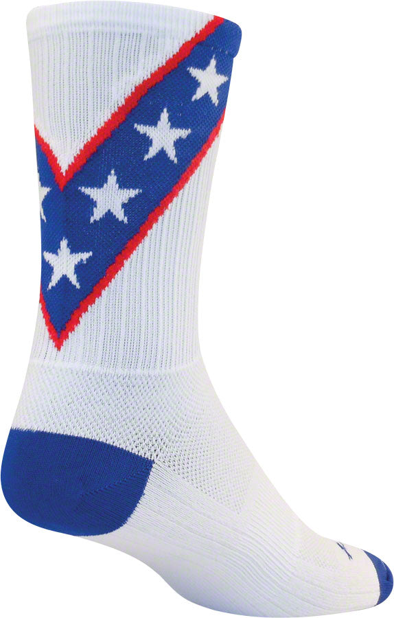 SockGuy SGX Daredevil Socks - 6" White Small/Medium