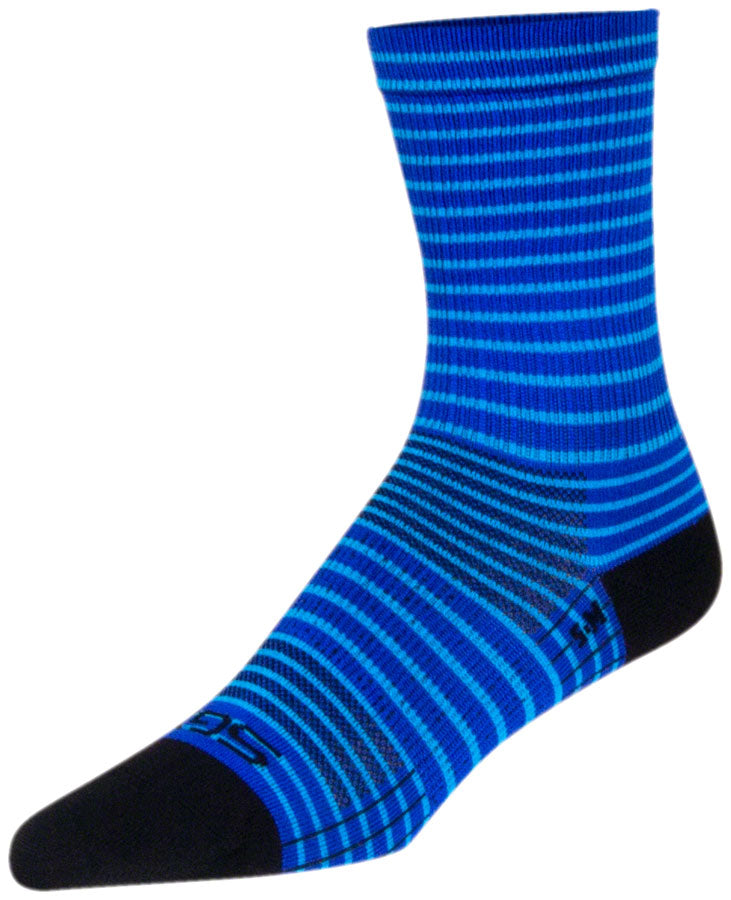 SockGuy SGX Royal Stripes Socks - 6" Royal Small/Medium
