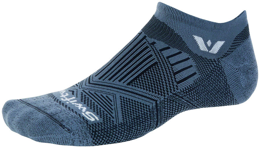 SwiftWick Aspire No Show Socks - Denim Large