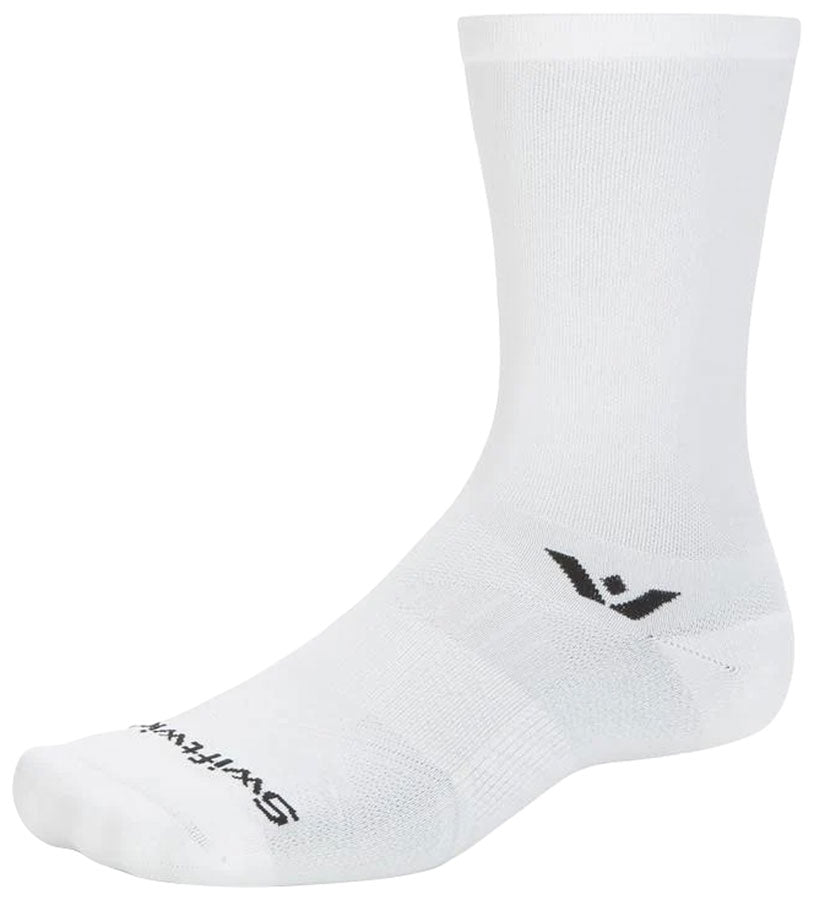 Swiftwick Aspire Crew Socks - Circuit White XLarge