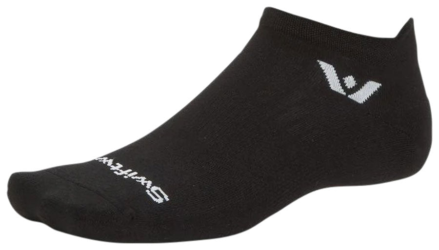 Swiftwick Aspire No Show Socks - Circuit Black Small