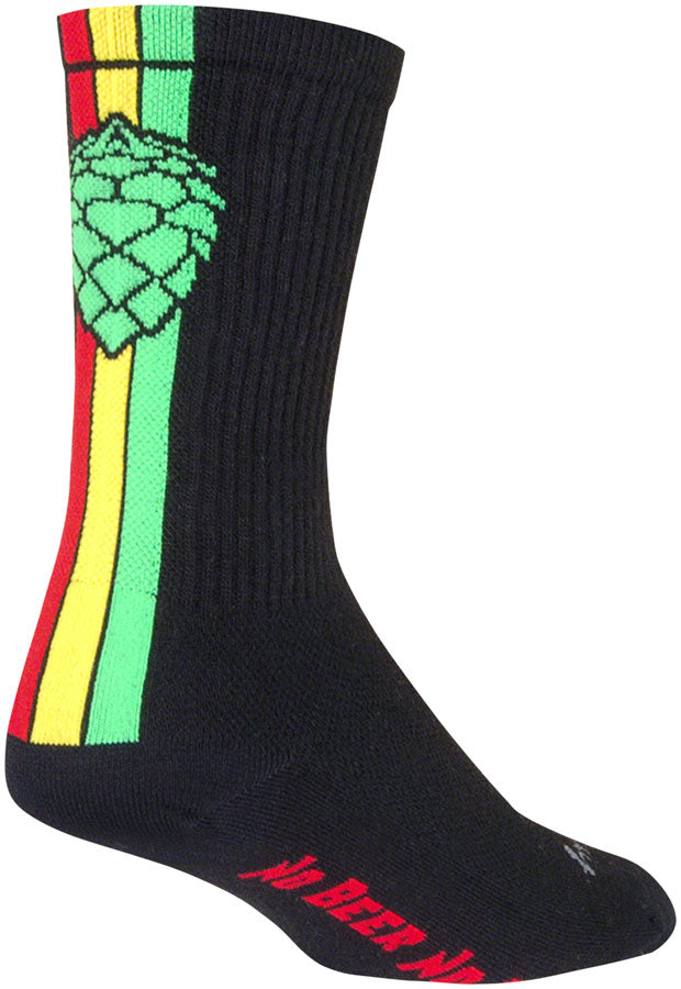 SockGuy Crew Hoppyness Socks - 6" Black Large/X-Large