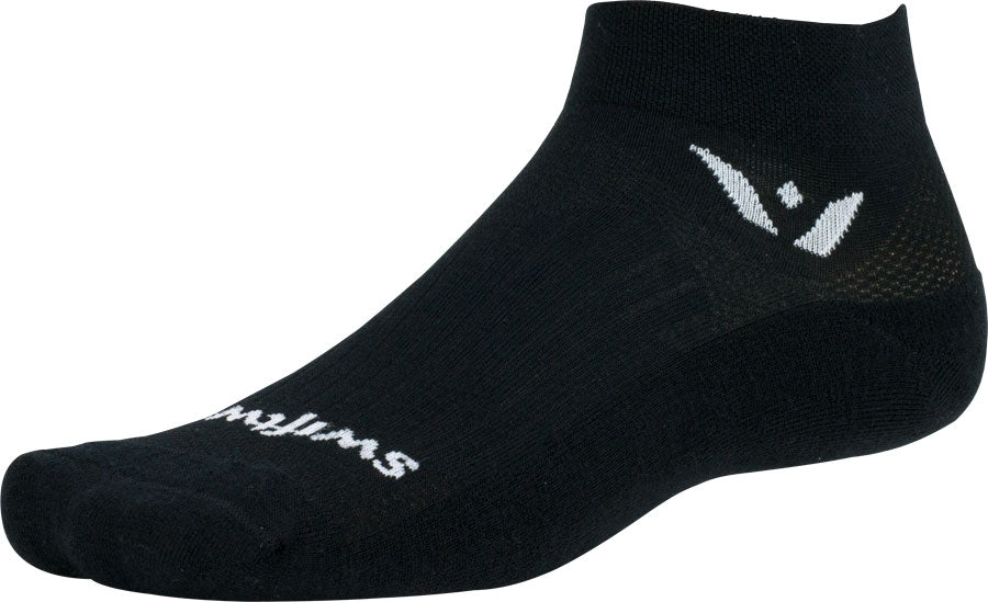 Swiftwick Pursuit Ankle Socks - Black Large