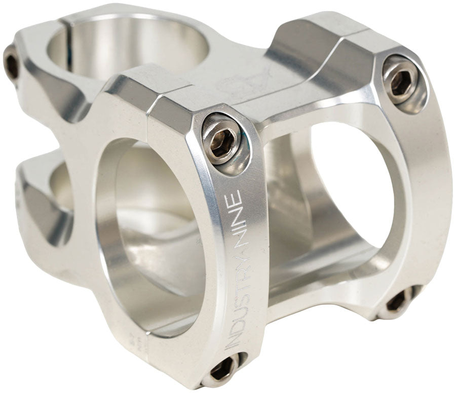 Industry Nine A318 Stem - 30mm 31.8mm Clamp +/-4.4 1 1/8" Aluminum Silver