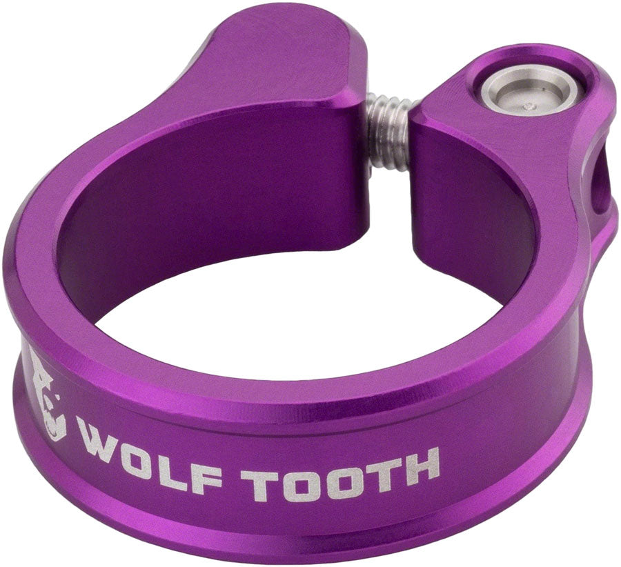 Wolf Tooth Seatpost Clamp - 36.4mm Bolt-On Ultraviolet Purple