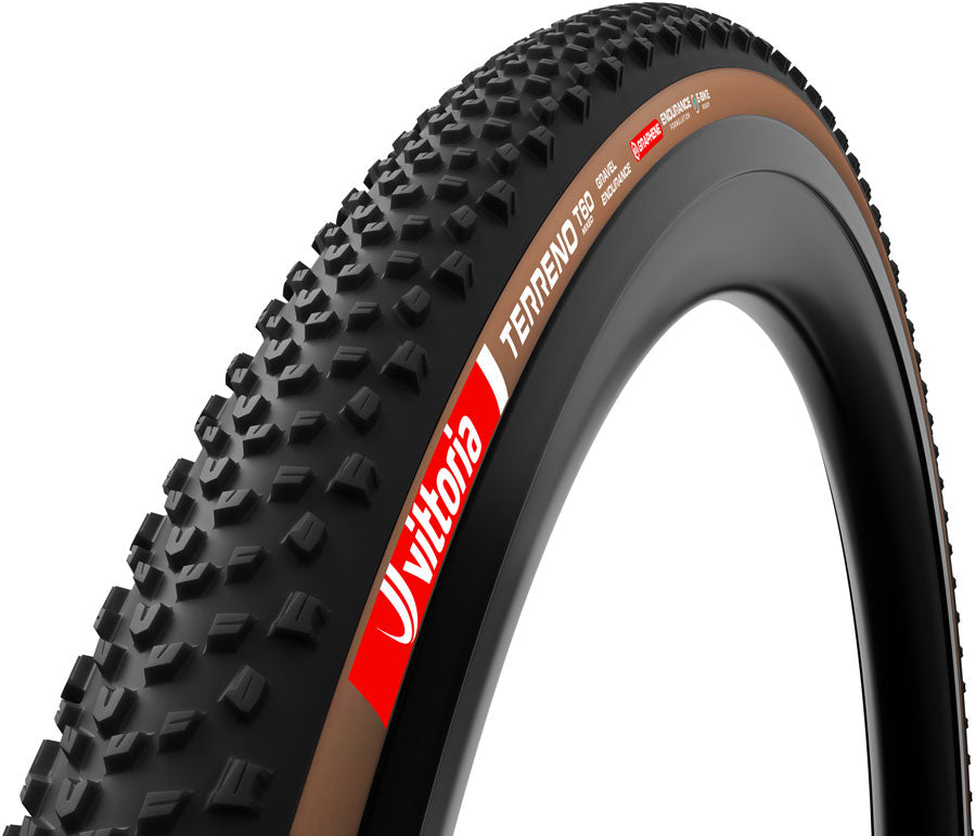 Vittoria Terreno T60 Mixed Tire - 700 x 40 Tubeless Folding BLK/Brown Gravel Endurance Graphene G2.0