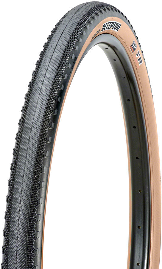 Maxxis Receptor Tire - 650b x 47 Tubeless Folding Black/Dark Tan Dual EXO