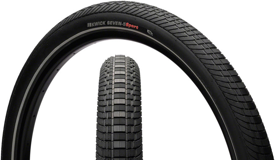Kenda Kwick Seven.5 Tire - 27.5 x 2.2 Clincher Wire BLK/Reflective 60tpi KS