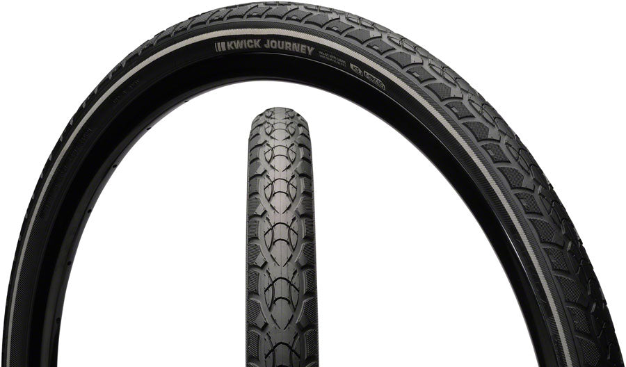 Kenda Kwick Journey Tire - 26 x 1.75 Clincher Wire Black/Reflective 60tpi KS