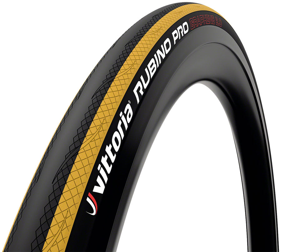 Vittoria Rubino IV Tire - 700 x 25 Clincher Folding Black/Yellow 3C G2.0