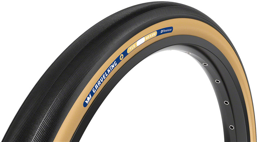 Panaracer GravelKing Slick Plus Tire - 700 x 30 Tubeless Folding Black/Brown