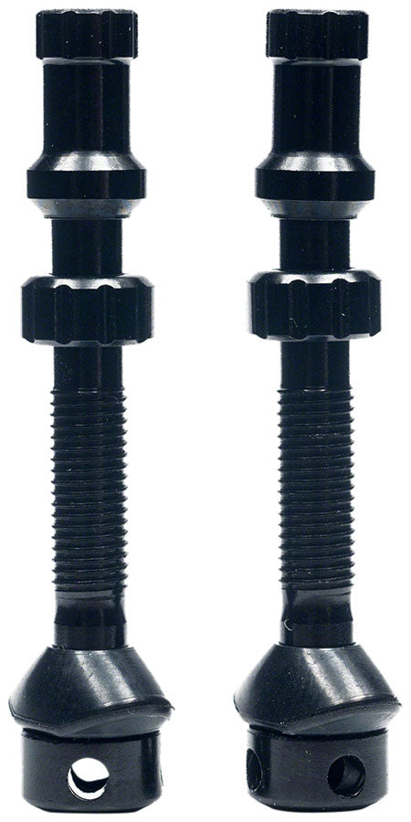 Stan's Tubeless Exo-Core Valve Stems - Alloy Regular Black Pair