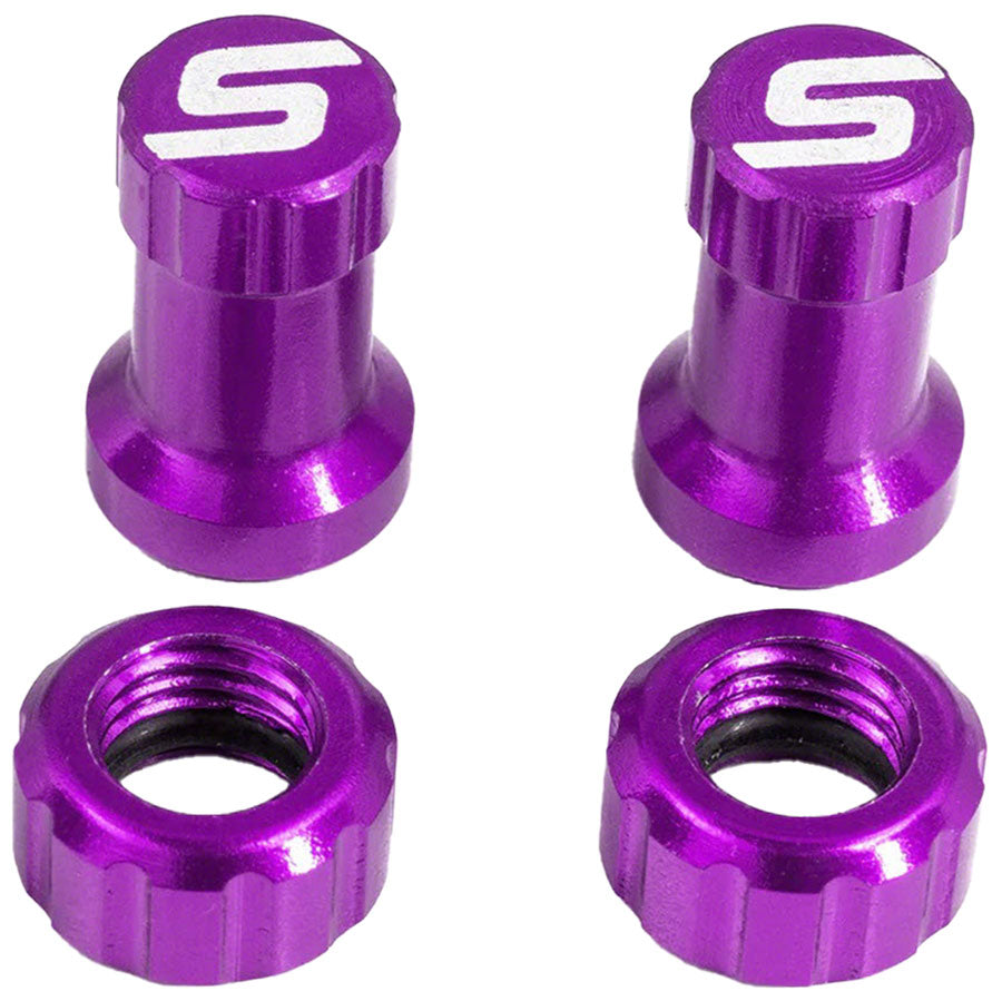Stan's Tubeless Valve Stem Cap Color Kit - Purple Pair