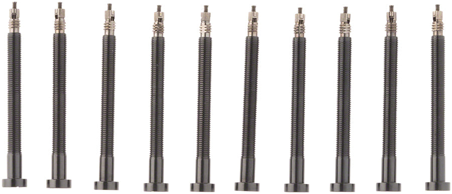 Muc-Off Tubeless Valve Box Refill - Black 60mm Stem Pack of 10