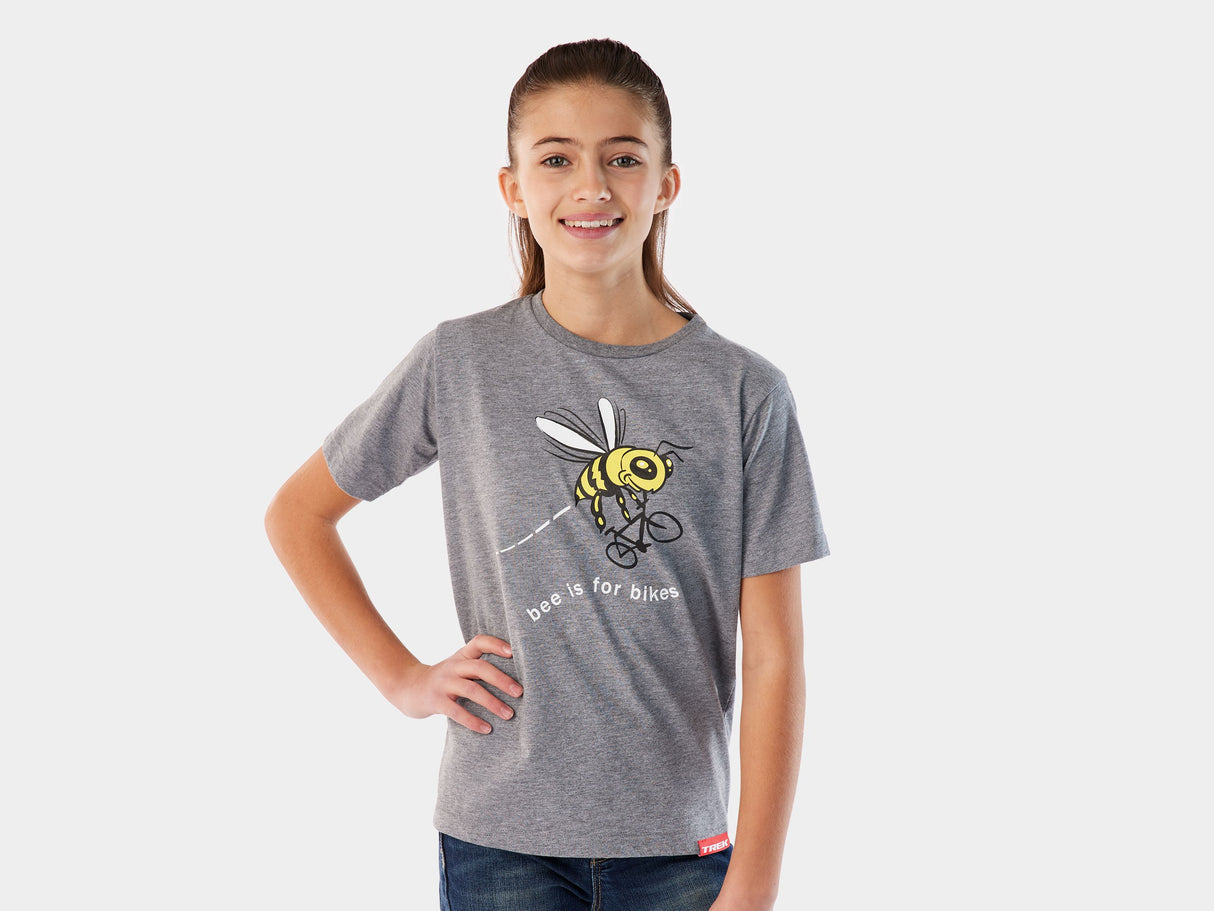 Trek Bee Tee Youth X-Large Grey Shirt