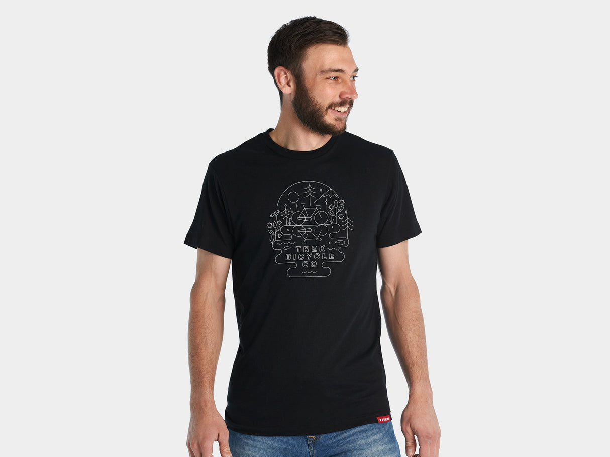 Trek Lake Tee X-Large Black Shirt