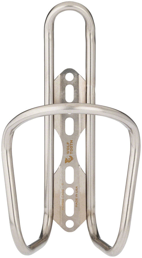 Wolf Tooth Morse Bottle Cage - Titanium Silver