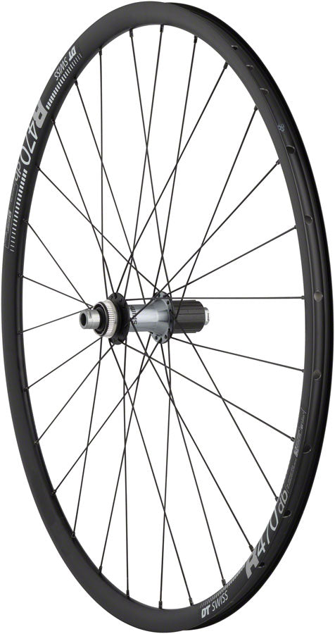 Quality Wheels Ultegra/DT R470db Rear Wheel - 700 12 x 142mm Center-Lock HG 11 MTN BLK 28H