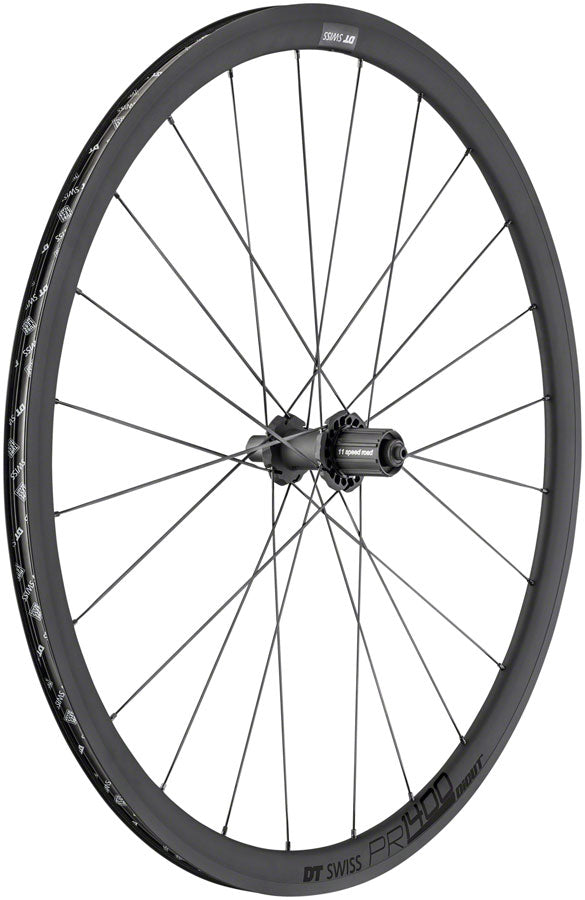 DT Swiss PR 1400 DiCut OXiC Rear Wheel - 700 QR x 130mm Rim Brake HG11 Road/XDR Ratchet 36 SL BLK 32mm