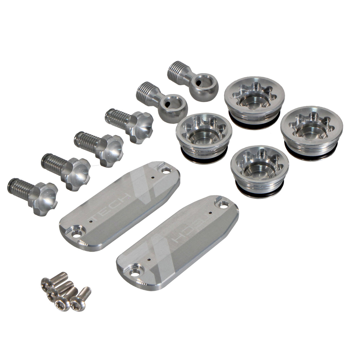 Hope Tech 4 V4 Custom Color Kit Silver