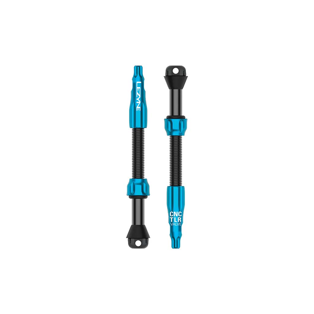 Lezyne CNC TLR Tubeless Valve Pro 60mm Blue Pair