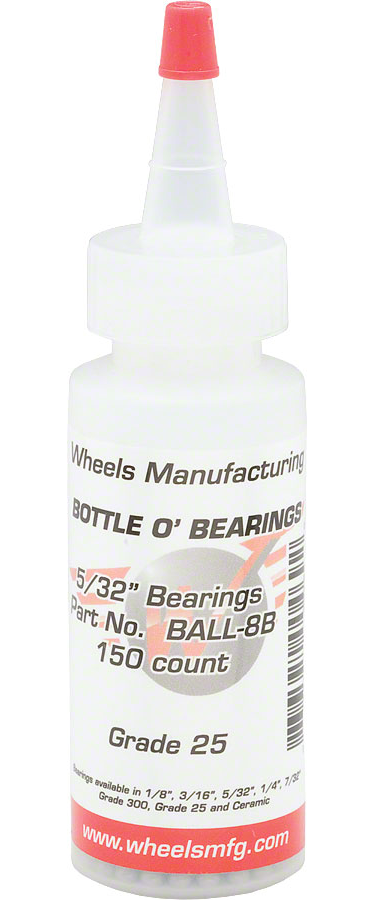 Wheels Manufacturing Grade 25 5/32" Loose Ball Bearing: Bottle of 150