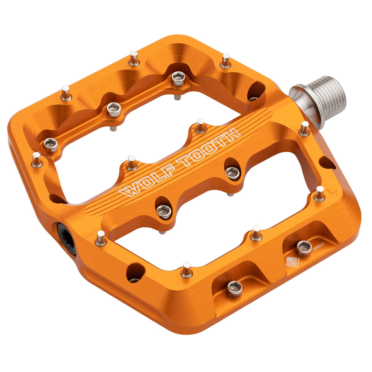 Wolf Tooth Components Waveform Platform Pedal Small Orange