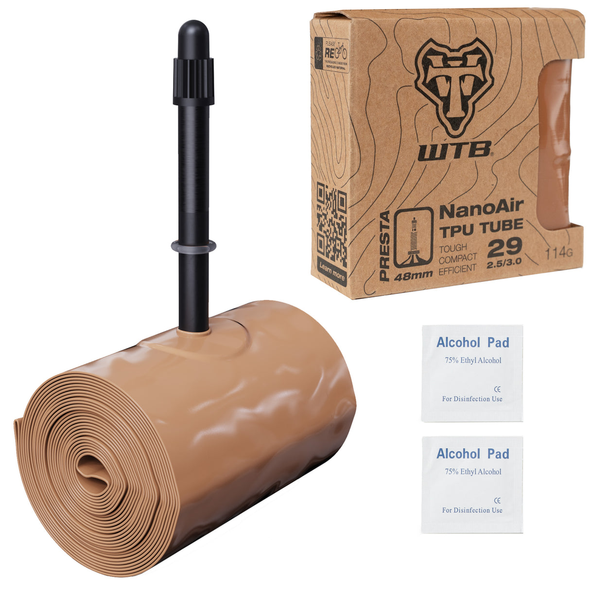 WTB NanoAir TPU Tube 29 x 2.5-3.0" 48mm PV