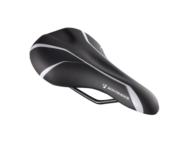 Saddle Bontrager Comfort Kids Vinyl/Steel Rails Black
