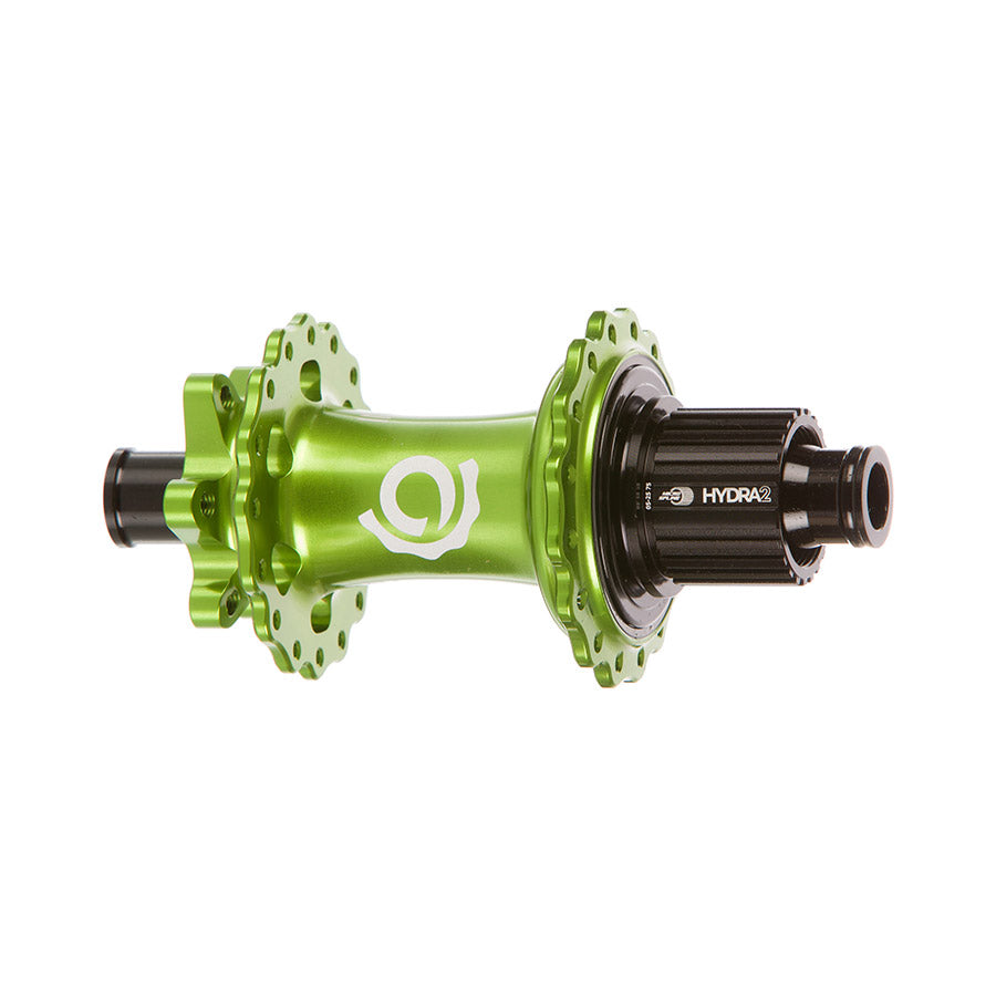 Industry Nine Hydra 2 Boost MicroSpline Disc Hub Rear 32H 12mm TA 148mm Shimano Micro Spline Lime