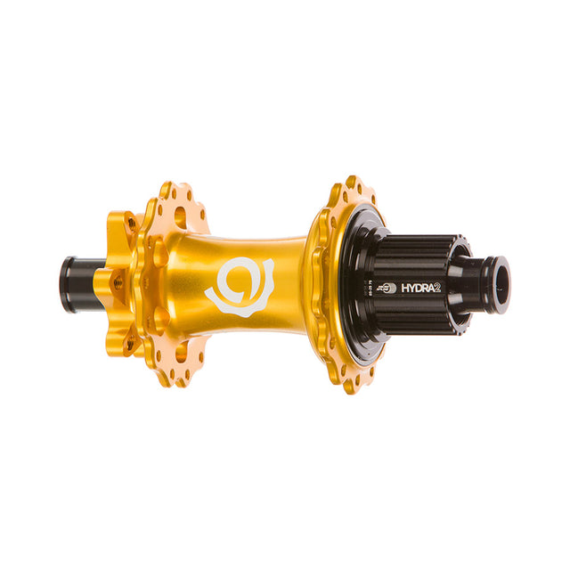 Industry Nine Hydra 2 Boost MicroSpline Disc Hub Rear 28H 12mm TA 148mm Shimano Micro Spline Gold
