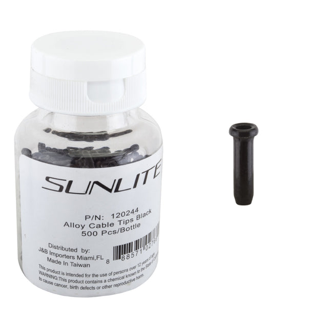 Sunlite Cable Tips  Black Bottle of 500