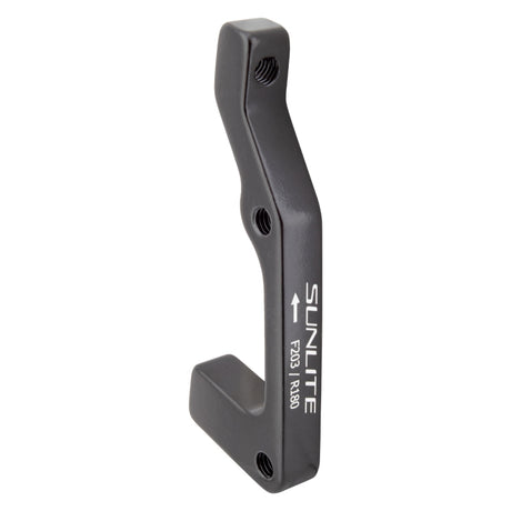 Sunlite Disc Adapter FT/RR 203mmF/180mmR Post Mount IS Mount Black