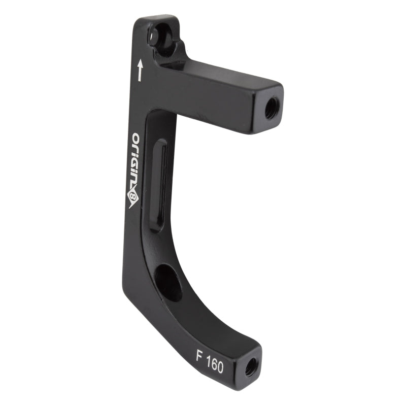 Origin8 Vise Flat Mount to Post Mount Disc Adapter FT Flat Mount Post Mount Black +20mm