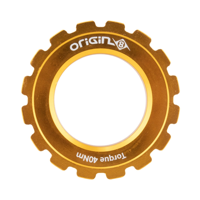 Origin8 CenterLock Disc Lockring Gold Rotor