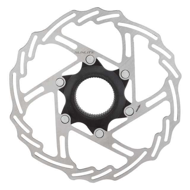 Sunlite 2-Piece CL Disc Rotor 180mm Black/Silver Rotor