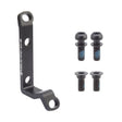 Origin8 Vise Post Mount to Flat Mount Disc Adapter FT/RR 140mm/160mm/180mm Post Mount Flat Mount Black +0mm