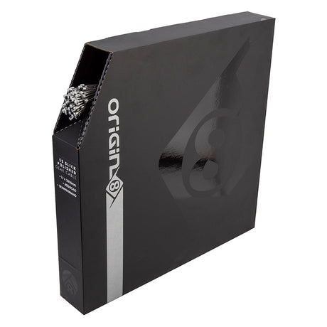 Origin8 SS Slick Polished Gear Cable Front or Rear 2800mm 1.1mm SS Silver Box of 100 MTB/Road