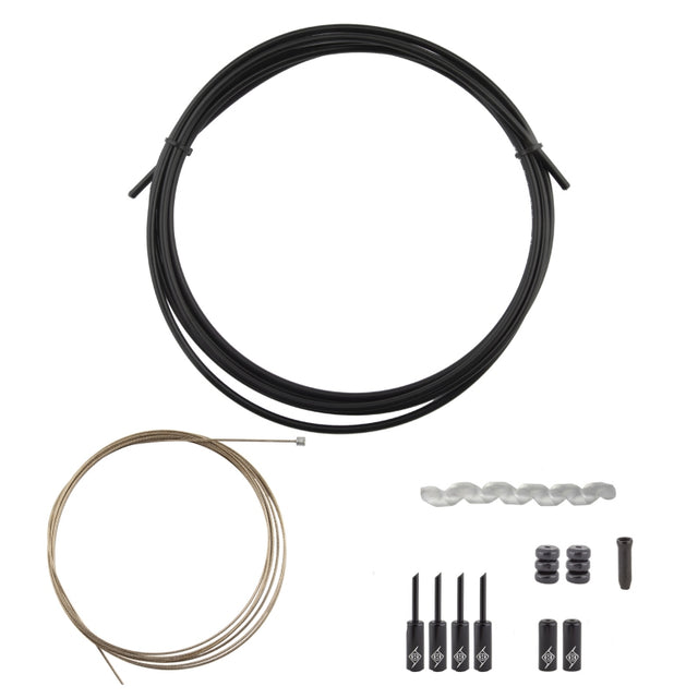Origin8 SuperSlick Compressionless 1x Gear Cable/Housing Kit Rear 2500mm/2800mm 4mm/1.1mm Black MTB/Road Compressionless
