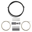 Origin8 SuperSlick Compressionless 2x Gear Cable/Housing Kit Front and Rear 3200mm/2300mm & 2800mm 4mm/1.1mm Black MTB/Road Compressionless